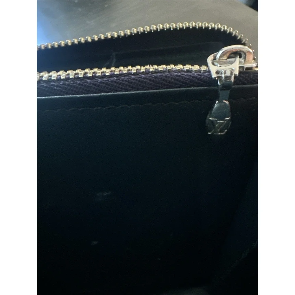 Louis Vuitton Monogram Vernis Zippy Wallet Bleu Nuit